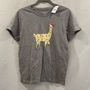 NWT Gray Llama Graphic Women’s Tshirt